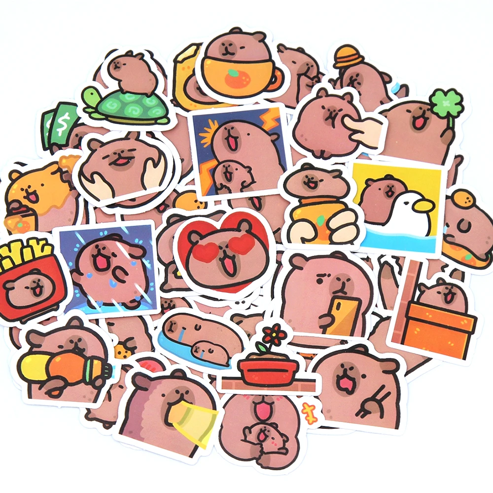 10/50/100Pcs Cute Capybara Cartoon Stickers Waterproof Graffiti Decals DIY Decor For Guitar Bicycle Car Laptop Luggage Stationery Kids Toy Gift
10/50/100Pcs Cute Capybara Cartoon Stickers Waterproof Graffiti Decals DIY Decor For Guitar Bicycle Car Laptop Luggage Stationery Kids Toy Gift