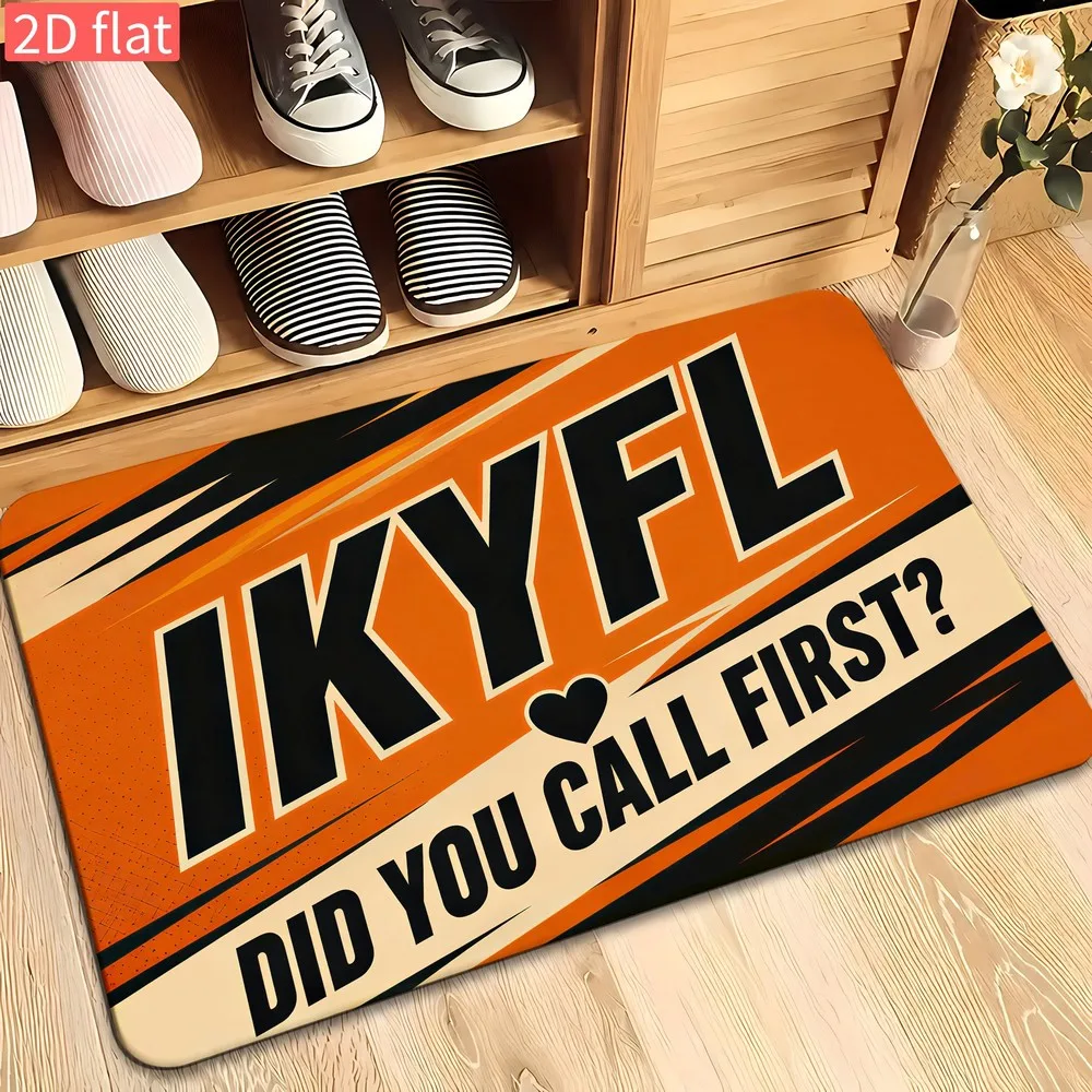 2D Flat 1Pc Ikyfl Text Slogan Non-Slip Door Mat, Indoor Floor Mat, for Doorway, Indoor Space, Entryway, Hallway & Living Room Entrance, Home Decor Accessory, Soft Comfortable, Suitable for Daily Home Use, Doorway Decor Styling & Room Entrance Decor
2D Flat 1Pc Ikyfl Text Slogan Non-Slip Door Mat, Indoor Floor Mat, for Doorway, Indoor Space, Entryway, Hallway & Living Room Entrance, Home Decor Accessory, Soft Comfortable, Suitable for Daily Home Use, Doorway Decor Styling & Room Entrance Decor