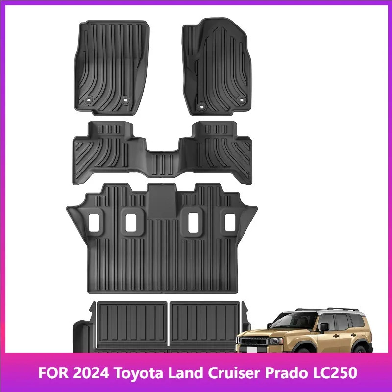 Car Floor Mats For 2024 Toyota Land Cruiser Prado LC250 7seat Fuel Only Fit Right Rudder Trunk Pad TPE 3D Foot Mat Black
Car Floor Mats For 2024 Toyota Land Cruiser Prado LC250 7seat Fuel Only Fit Right Rudder Trunk Pad TPE 3D Foot Mat Black