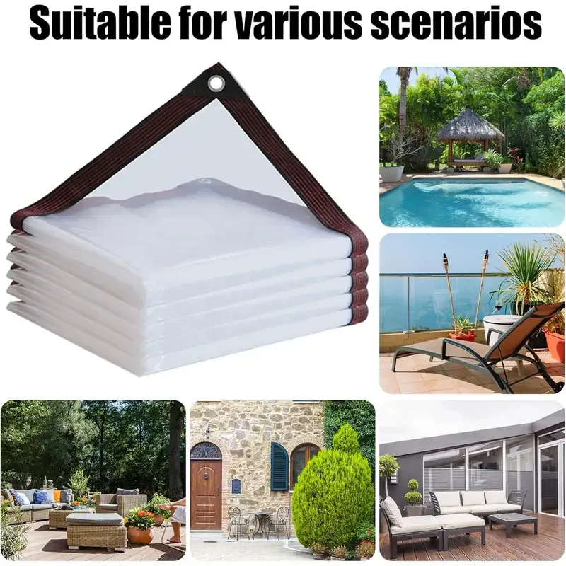 Clear PVC Patio Pergola Side Curtain, Transparent Waterproof Windproof Tarpaulin with Grommets, Outdoor Garden Rainproof Insulat
Clear PVC Patio Pergola Side Curtain, Transparent Waterproof Windproof Tarpaulin with Grommets, Outdoor Garden Rainproof Insulat