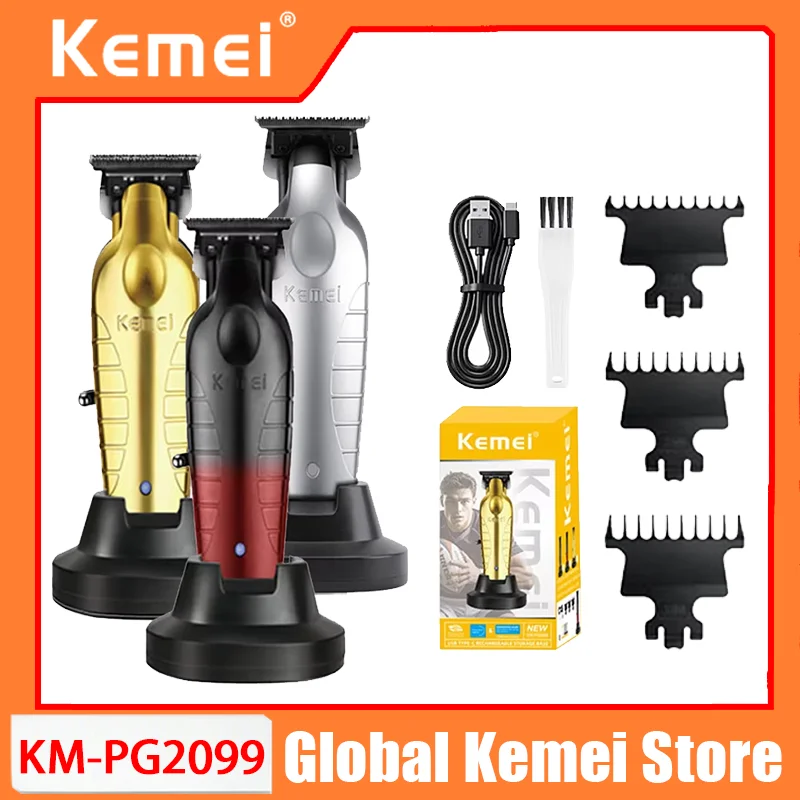 Профессиональная электрическая машинка для стрижки волос Kemei KM-PG2099, USB-зарядка, триммер для мужчин
Профессиональная электрическая машинка для стрижки волос Kemei KM-PG2099, USB-зарядка, триммер для мужчин