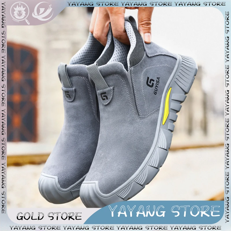 Men Welder Safety Boots Anti-smash Anti-puncture Work Shoes Steel Toe Cap Boots Mid-top Fire Retardant Floral Soft-soled Shoes
Men Welder Safety Boots Anti-smash Anti-puncture Work Shoes Steel Toe Cap Boots Mid-top Fire Retardant Floral Soft-soled Shoes