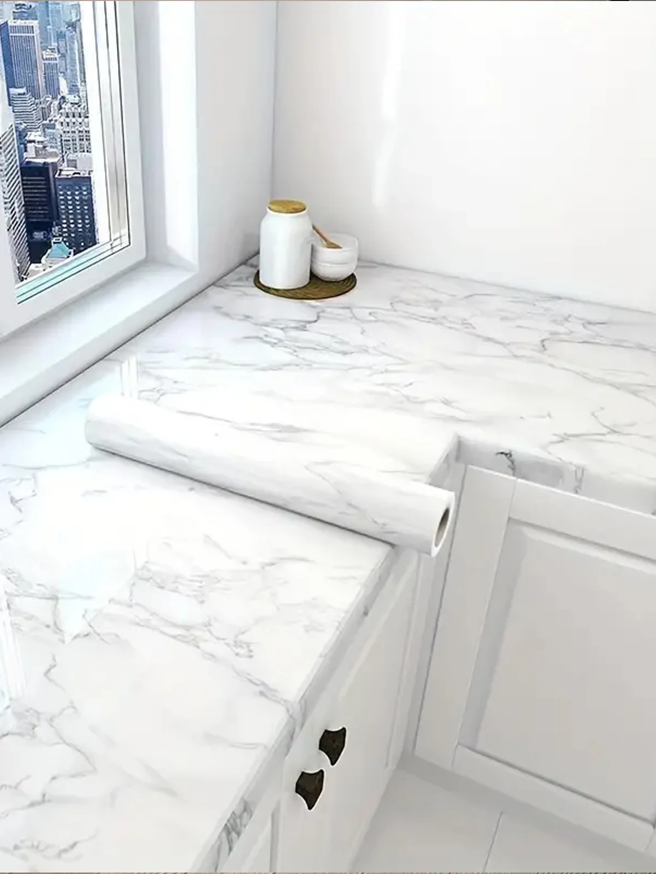40cm Marble Self-adhesive Wallpaper Kitchen Cabinet Stove Countertop Contact paper PVC Waterproof Renovation Tile Wall Stickers
40cm Marble Self-adhesive Wallpaper Kitchen Cabinet Stove Countertop Contact paper PVC Waterproof Renovation Tile Wall Stickers