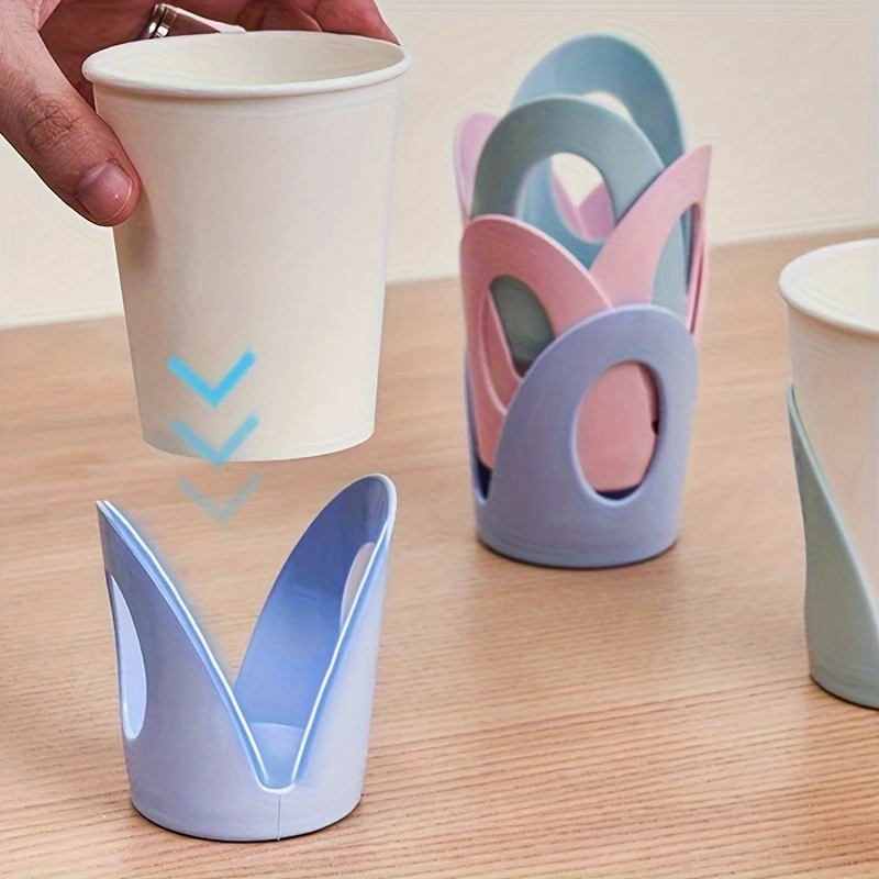 4pcs Heat Paper Cup Holder Unique Shape Design Multiple Colors Suitable for Home Parties and Office Use
4pcs Heat Paper Cup Holder Unique Shape Design Multiple Colors Suitable for Home Parties and Office Use