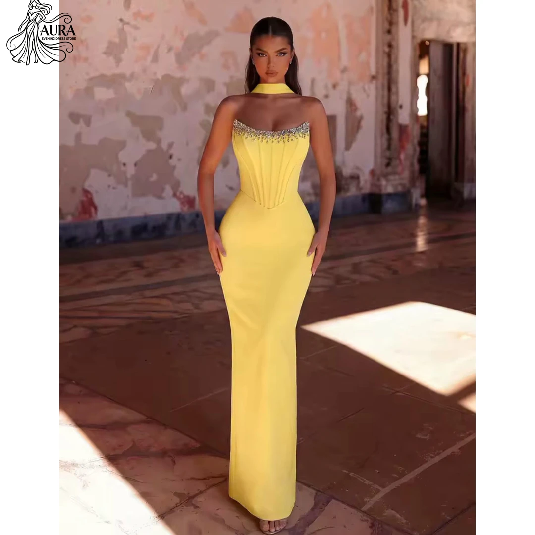 Aura Custom Made Royal Blue Prom Dresses Luxury Women's Elegant Party Dress Fishtail Skirt Tube Top Beading Robe Designer Luxe
Aura Custom Made Royal Blue Prom Dresses Luxury Women's Elegant Party Dress Fishtail Skirt Tube Top Beading Robe Designer Luxe