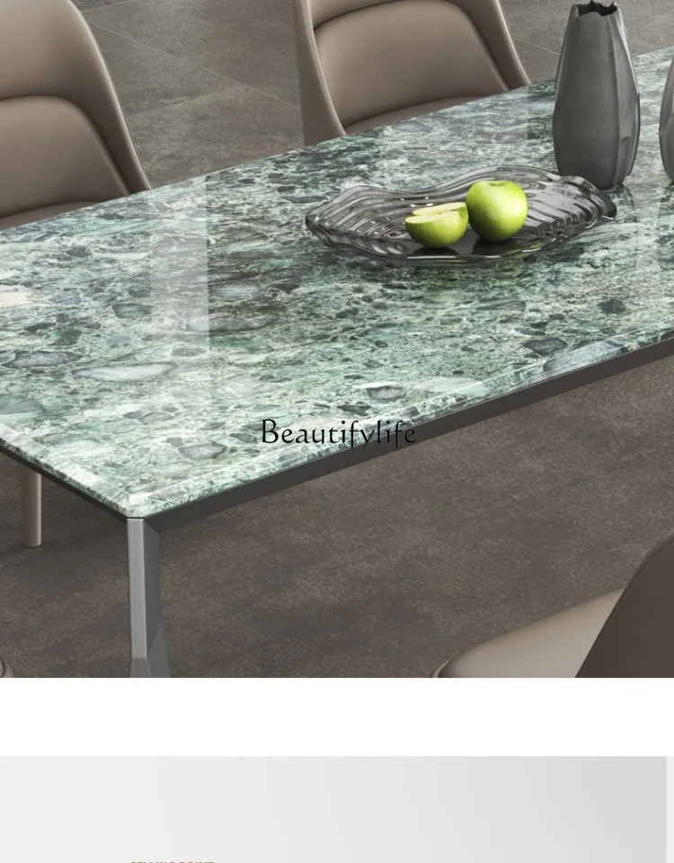 Italian minimalist marble modern minimalist light luxury rectangular dining table dining chair 
Italian minimalist marble modern minimalist light luxury rectangular dining table dining chair
