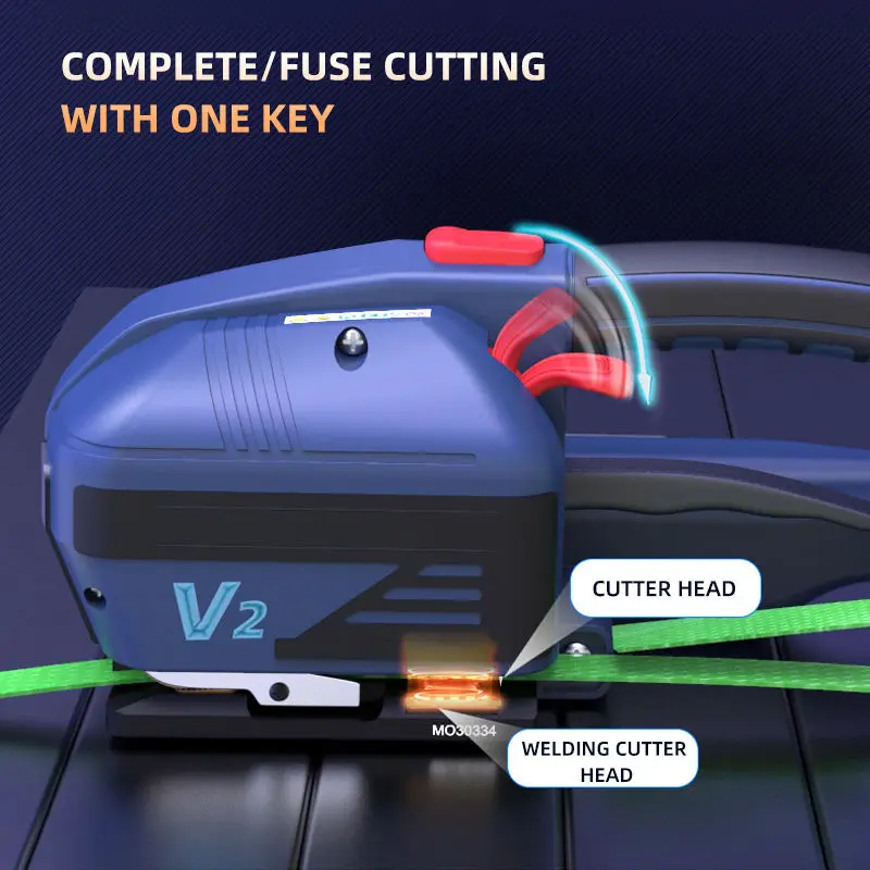Portable Electric Strapping Machine V2 Model for 13-16mm Width PP PET Straps Handheld Electric Strapping Tools
Portable Electric Strapping Machine V2 Model for 13-16mm Width PP PET Straps Handheld Electric Strapping Tools