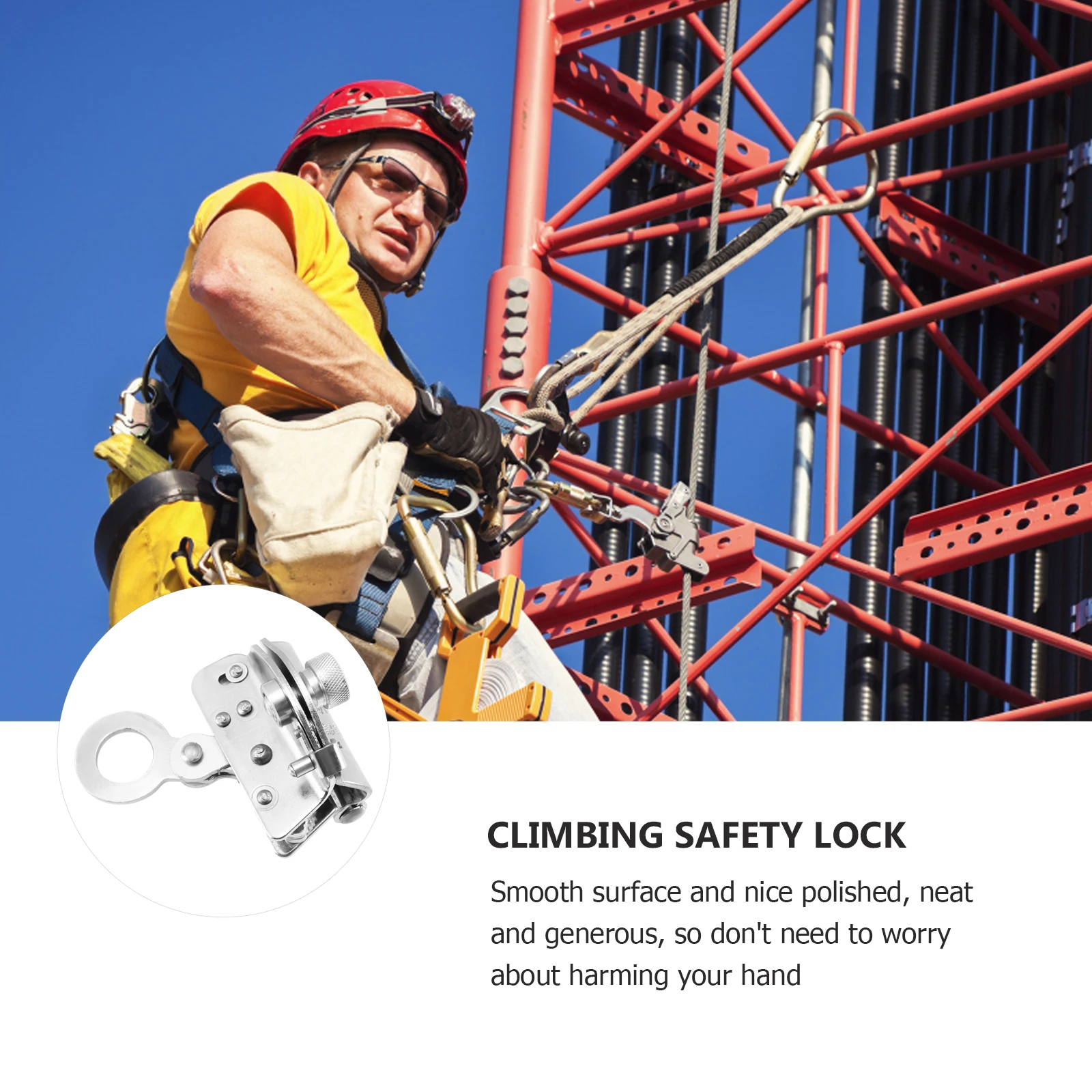 Self-locker Safety Steel Climbing Self-locking Device Rope Metal Equipment Autumn Safety Rope Climbing Slow-down Safety Lock
Self-locker Safety Steel Climbing Self-locking Device Rope Metal Equipment Autumn Safety Rope Climbing Slow-down Safety Lock