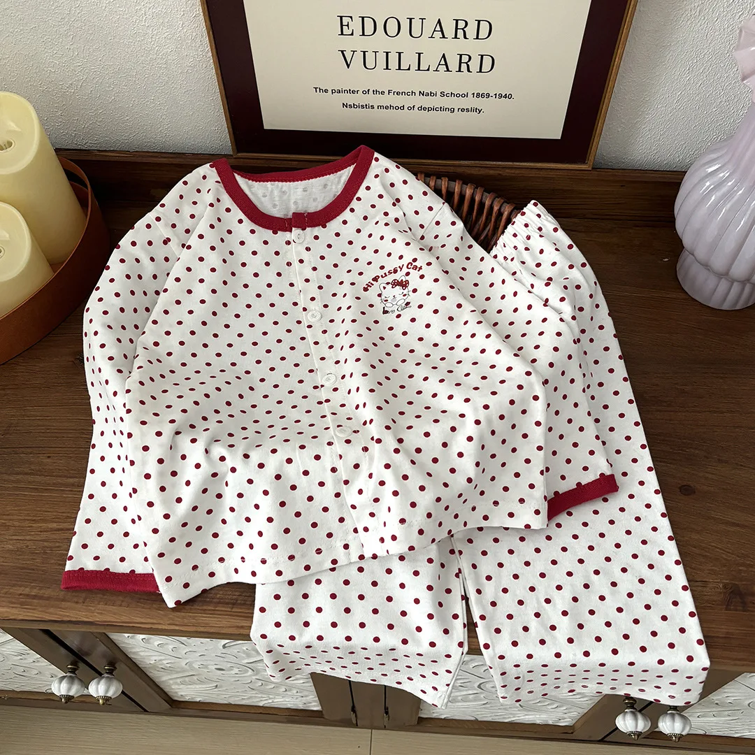 Child Pajamas Cotton Casual Loungewear Sets For Children Long Sleeve Home Clothing Sleepwear Girl Clothes Tops Pants 2PCS Suits
Child Pajamas Cotton Casual Loungewear Sets For Children Long Sleeve Home Clothing Sleepwear Girl Clothes Tops Pants 2PCS Suits