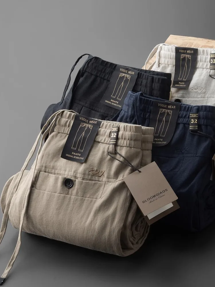 Мужские повседневные брюки ZIQQO из премиального льна: свободные, прямого кроя, легкие, дышащие, летние, комфортные для повседневной носки
Мужские повседневные брюки ZIQQO из премиального льна: свободные, прямого кроя, легкие, дышащие, летние, комфортные для повседневной носки