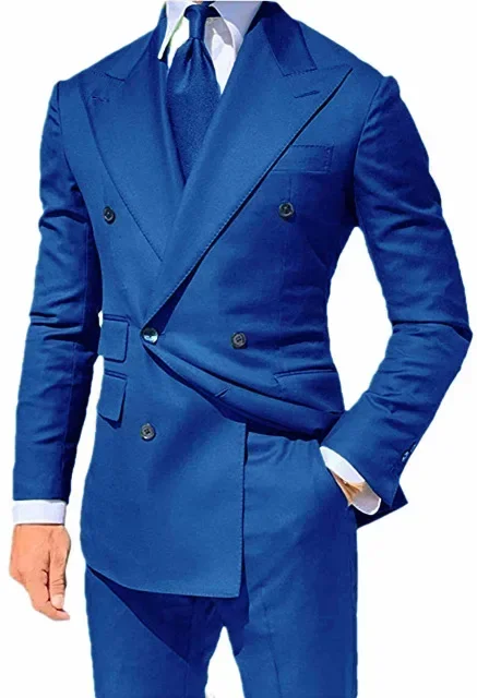 Elegant Blue Double Breasted Men Suit Smart Casual Slim Fit Blazer Hombre Business High Quality Custom 2 Piece Set Costume Homme
Elegant Blue Double Breasted Men Suit Smart Casual Slim Fit Blazer Hombre Business High Quality Custom 2 Piece Set Costume Homme