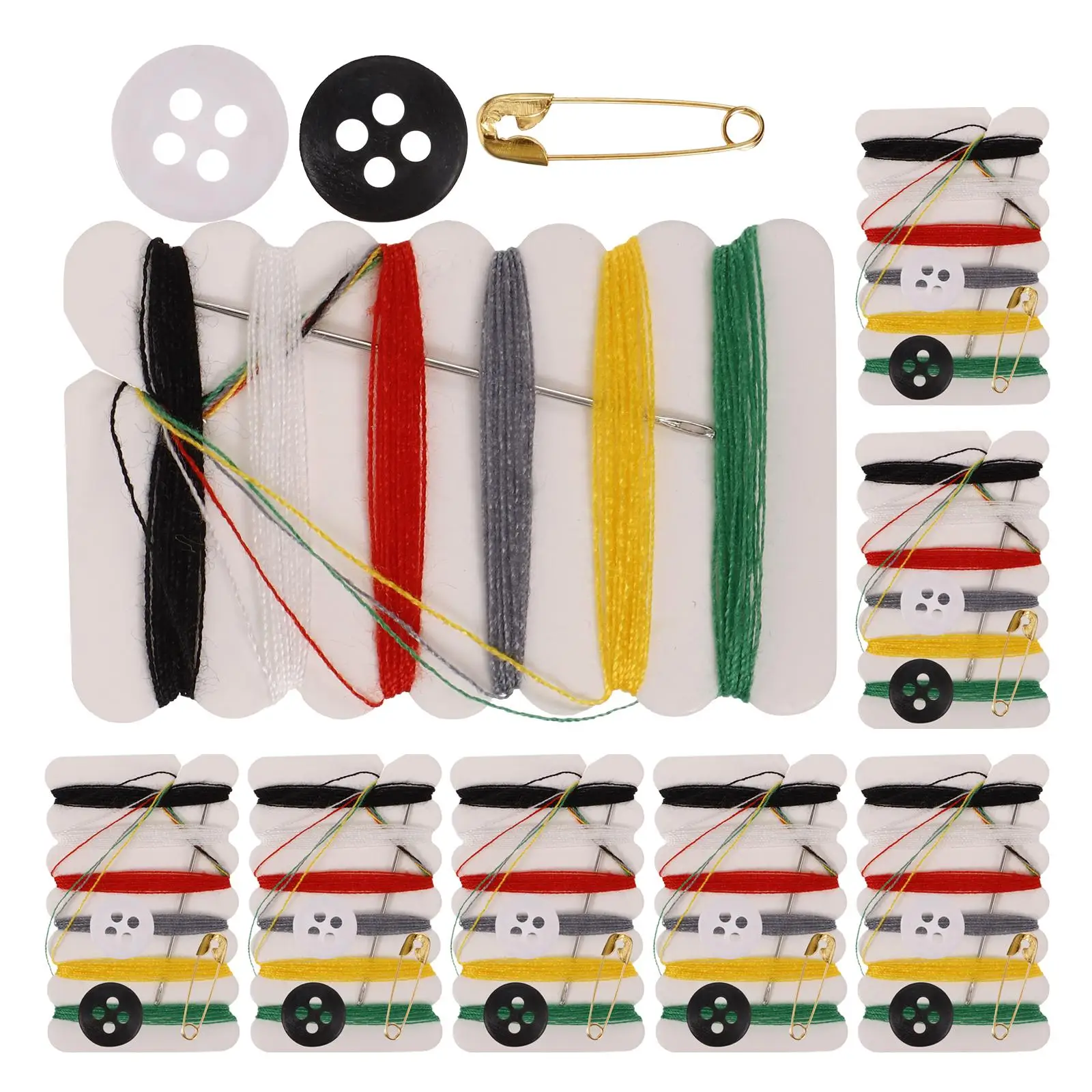 100Pcs SewingKit Button Needle Thread Pin MiniSize HomeCommercial Quilting DressMaking RandomColor Portable ElasticBand
100Pcs SewingKit Button Needle Thread Pin MiniSize HomeCommercial Quilting DressMaking RandomColor Portable ElasticBand