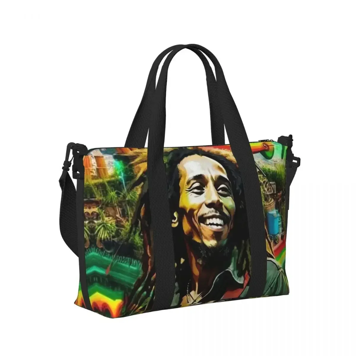Jamaica Singer Reggae Rock Bob Marley Beach Travel Bag Large Capacity Tote Bags for Gym Sport Women Shopping Duffle Shoulder Bag
Jamaica Singer Reggae Rock Bob Marley Beach Travel Bag Large Capacity Tote Bags for Gym Sport Women Shopping Duffle Shoulder Bag