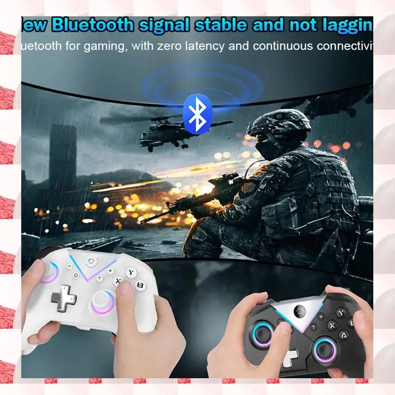 Game Console Six-Axis With Wake-Up Macro Programmable Wireless Bluetooth Controller Game Controller For Switch Easy To Use White
Game Console Six-Axis With Wake-Up Macro Programmable Wireless Bluetooth Controller Game Controller For Switch Easy To Use White