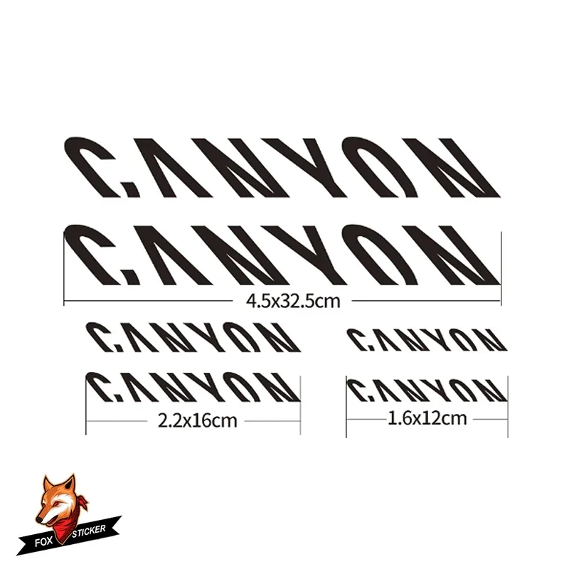 Vinyl PVC Bicycle Frame Sticker for Canyon Road Bike Mountain Bicycle MTB Race Cycling Decals CANYOU
Vinyl PVC Bicycle Frame Sticker for Canyon Road Bike Mountain Bicycle MTB Race Cycling Decals CANYOU