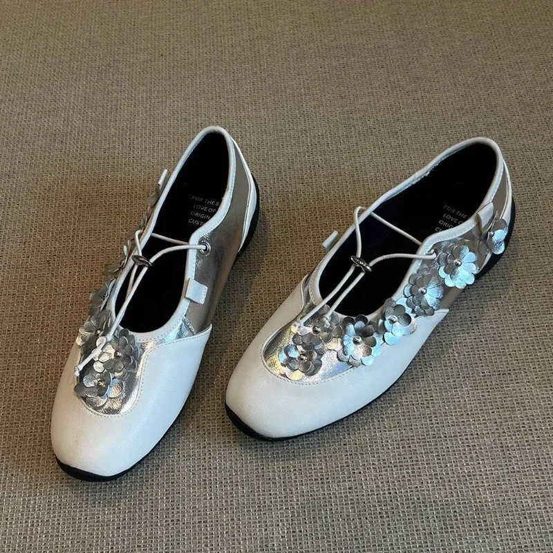New Women Mary Jane Shoes Exquisite Bling Casual Shoes for Woman Fashion Ballet Shallow Sneakers Designer Shoes Zapatos De Mujer
New Women Mary Jane Shoes Exquisite Bling Casual Shoes for Woman Fashion Ballet Shallow Sneakers Designer Shoes Zapatos De Mujer