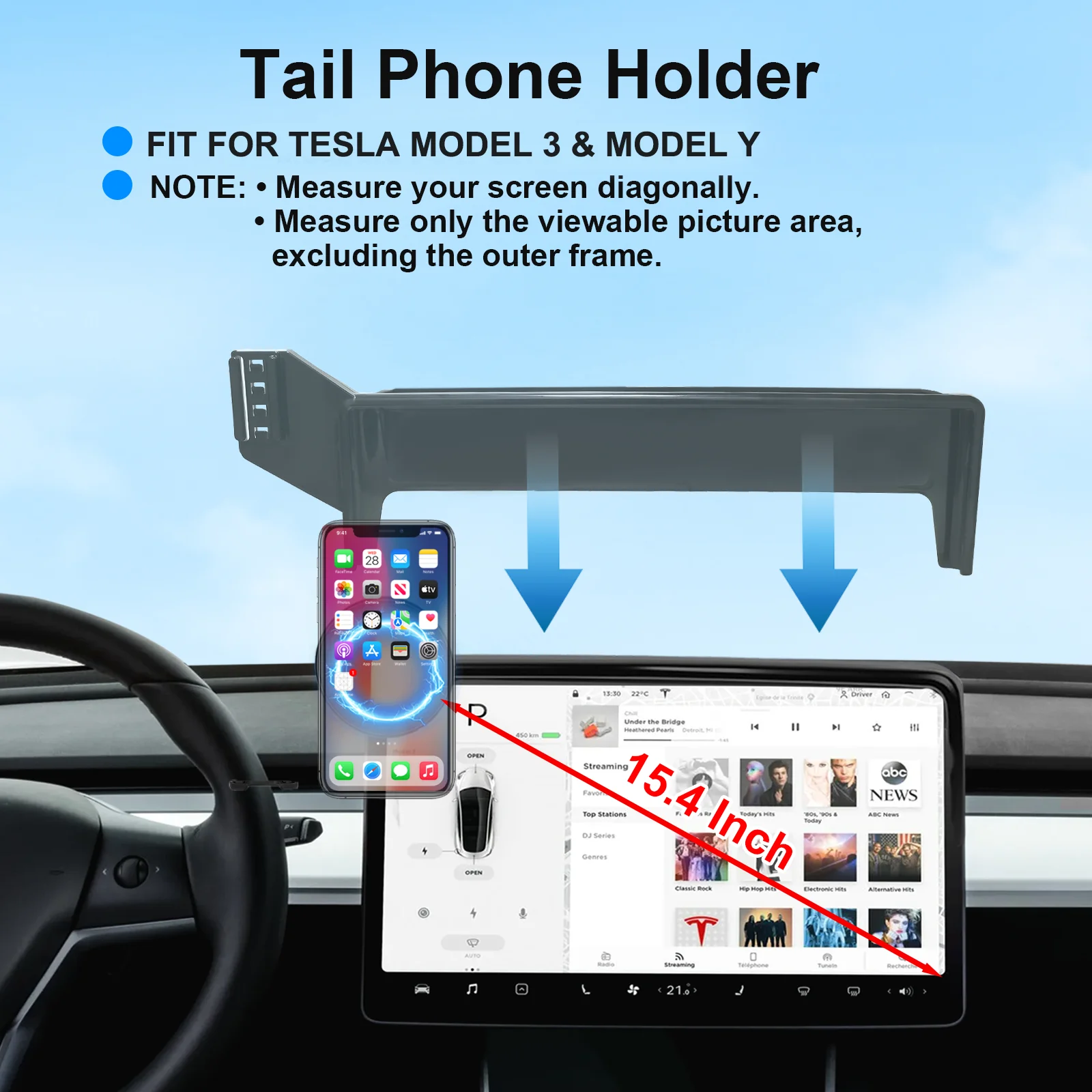 For Tesla Model 3 23-24 Model 3 Highland 2024-2026 Model Y Juniper 2025 15.4in Magnatic Car Phone Mount Holder Screen Fixed Base
For Tesla Model 3 23-24 Model 3 Highland 2024-2026 Model Y Juniper 2025 15.4in Magnatic Car Phone Mount Holder Screen Fixed Base