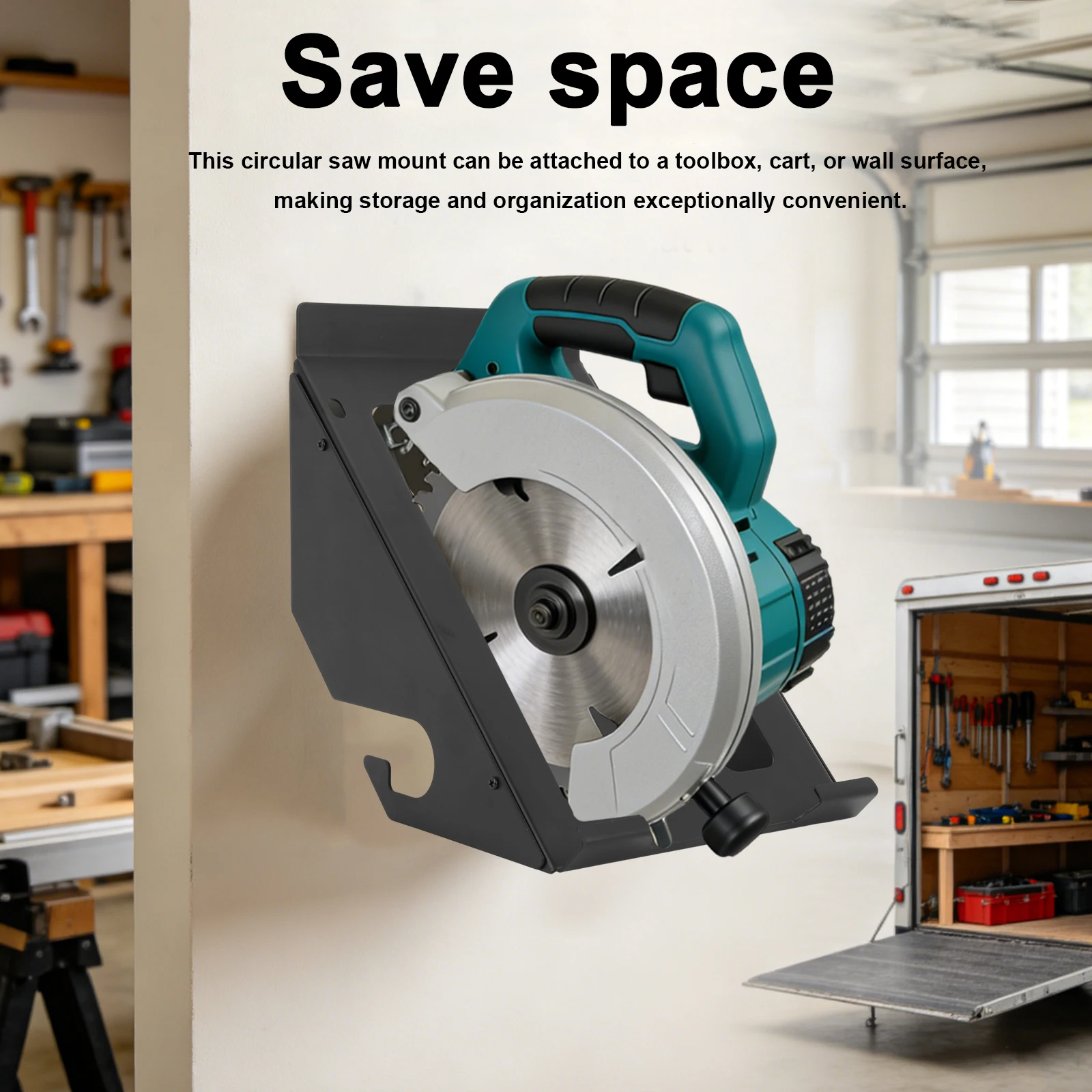 Circular Saw Holder for Shed Garage Pegboard Workshop Home Wall Mount Bracket Fit Most of Corded Cordless Circular Saws
Circular Saw Holder for Shed Garage Pegboard Workshop Home Wall Mount Bracket Fit Most of Corded Cordless Circular Saws