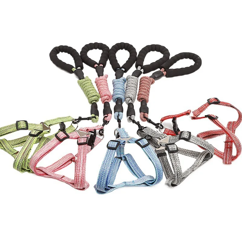 Explosion Proof Foam Dog Leash With Harness Set Linen Vest Style Dog Collar Harness Leash Wholesale Pet Supplies For Dogs
Explosion Proof Foam Dog Leash With Harness Set Linen Vest Style Dog Collar Harness Leash Wholesale Pet Supplies For Dogs