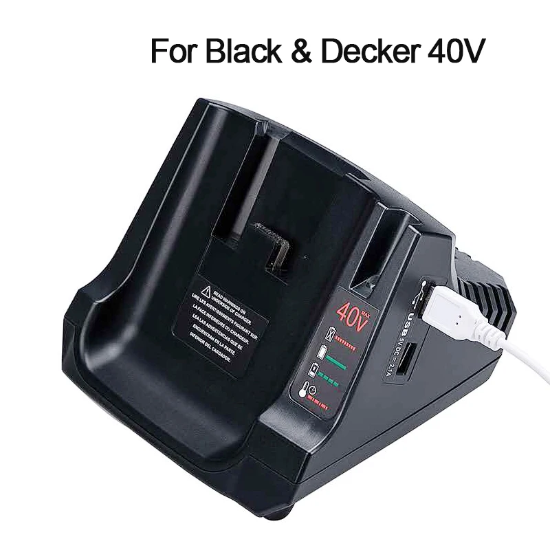 MAX Battery With Double USB for Black & Decker Li-ion Battery Charger 40V Hight Quality for Black & Decker 40V Battery Charger
MAX Battery With Double USB for Black & Decker Li-ion Battery Charger 40V Hight Quality for Black & Decker 40V Battery Charger