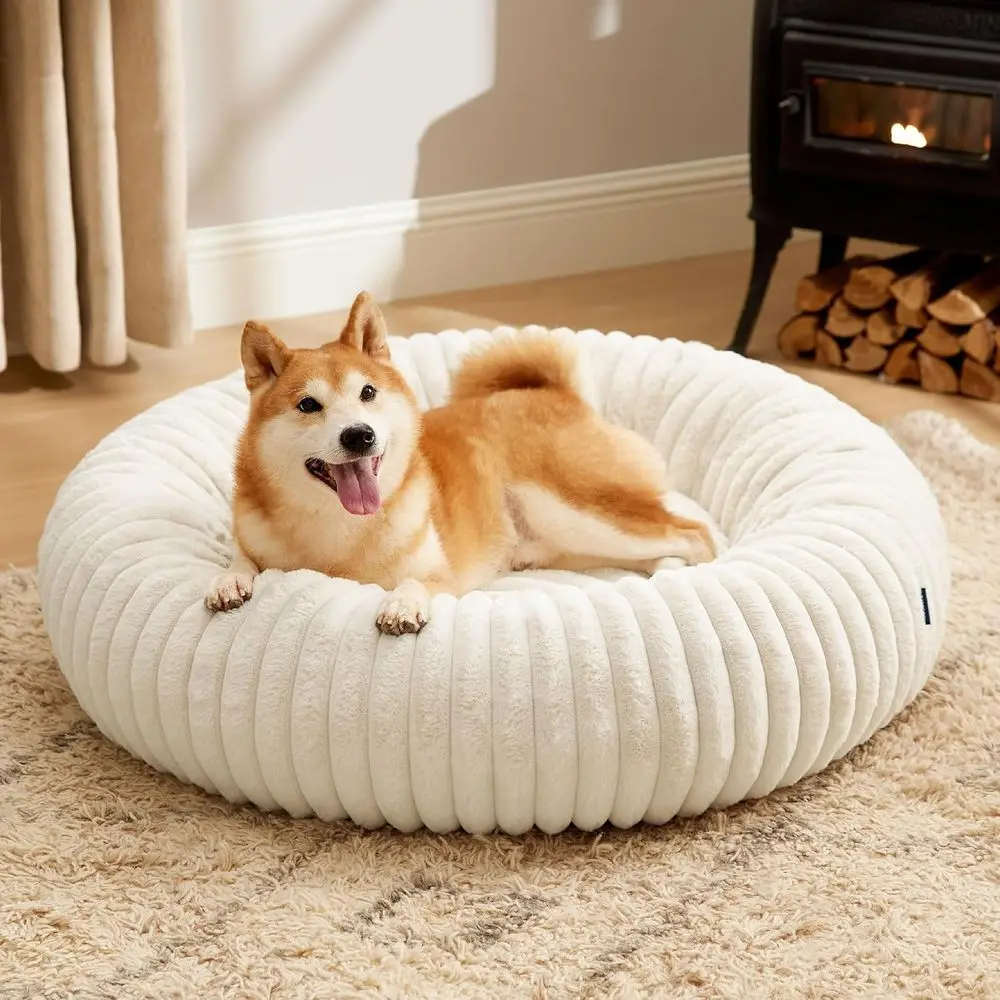 Large Washable Corduroy Dog Bed with Anti-Slip Bottom and Removable Cover, Cream, 36x36x8 inches
Large Washable Corduroy Dog Bed with Anti-Slip Bottom and Removable Cover, Cream, 36x36x8 inches