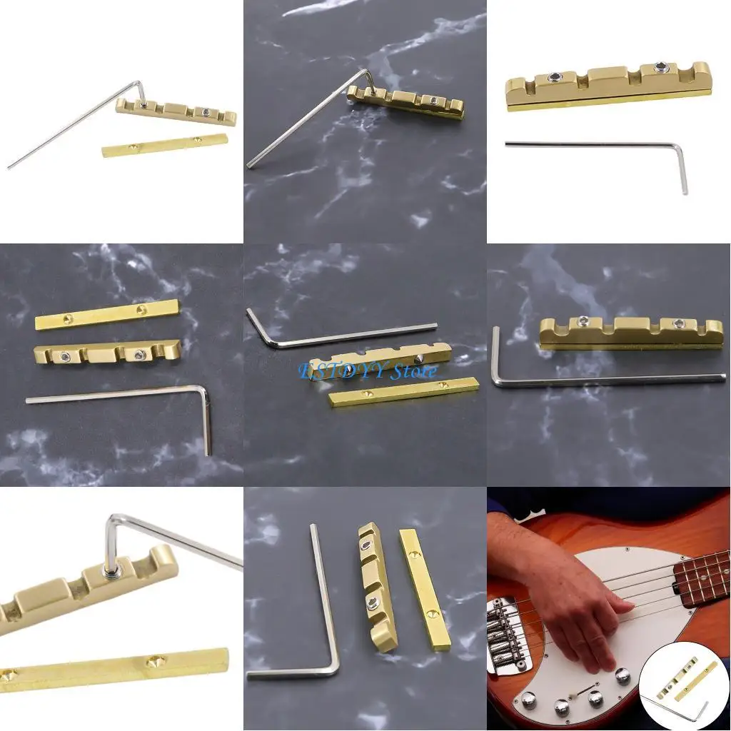 G6DE Professional 4 String Bass Nut Flat Bottom Electric Bass Pre-Slotted Brass Nut
G6DE Professional 4 String Bass Nut Flat Bottom Electric Bass Pre-Slotted Brass Nut