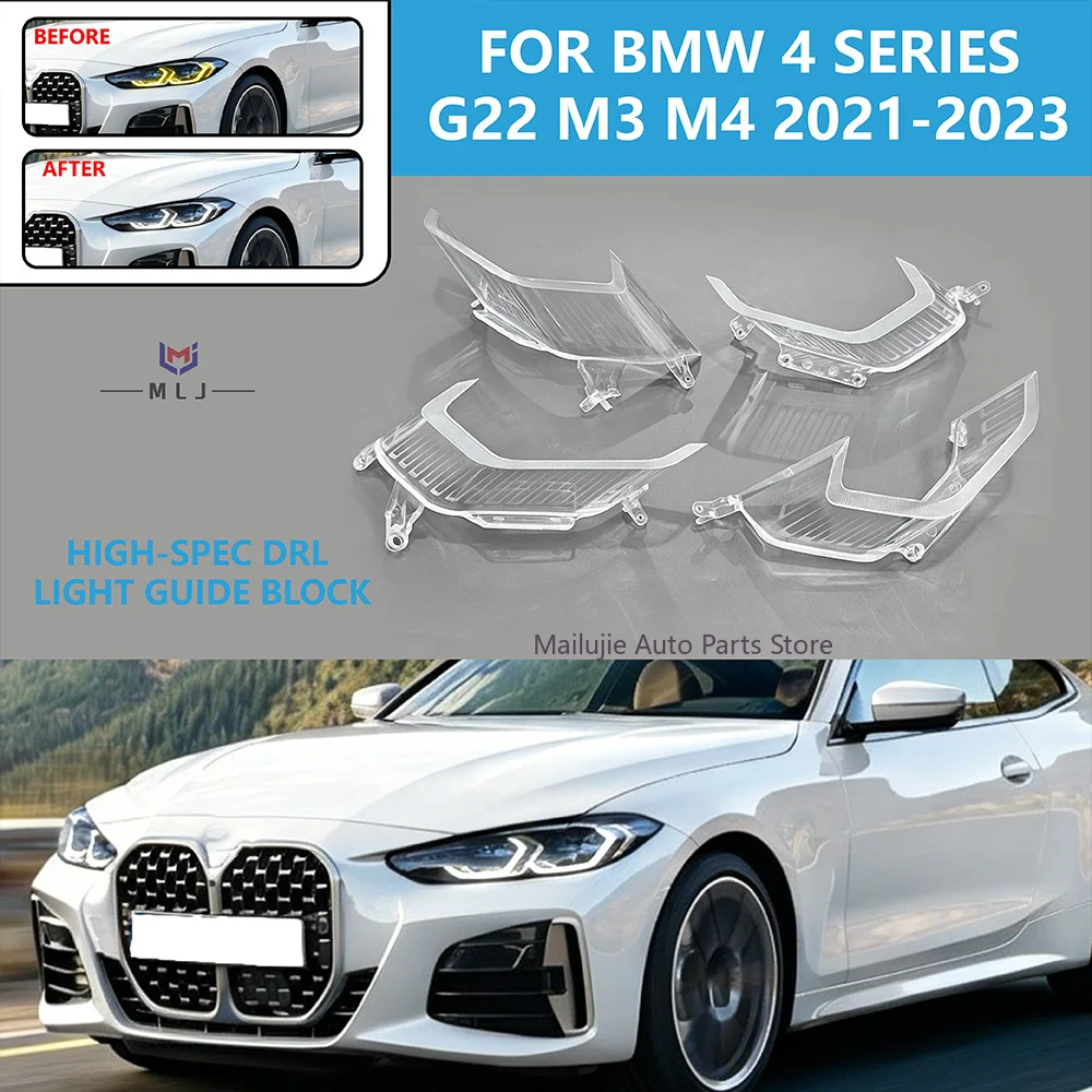 DRL LIGHT GUIDE BLOCK LED headlight Light guide block Angel Eyes Car Accessorie For BMW 4SERIES G22 M3 M4 2021-2023 HIGH-SPEC
DRL LIGHT GUIDE BLOCK LED headlight Light guide block Angel Eyes Car Accessorie For BMW 4SERIES G22 M3 M4 2021-2023 HIGH-SPEC