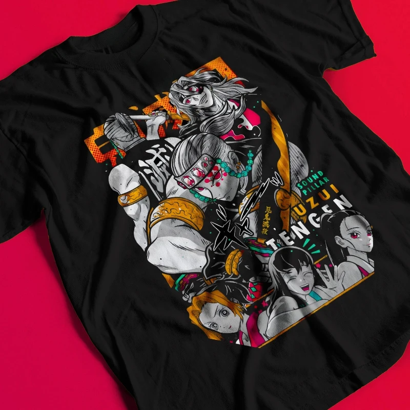 Винтажная рубашка Demon Killer Tengen Uzui, футболка Tanjiro, футболка с аниме, два размера, новая летняя мужская и женская уличная одежда
Винтажная рубашка Demon Killer Tengen Uzui, футболка Tanjiro, футболка с аниме, два размера, новая летняя мужская и женская уличная одежда