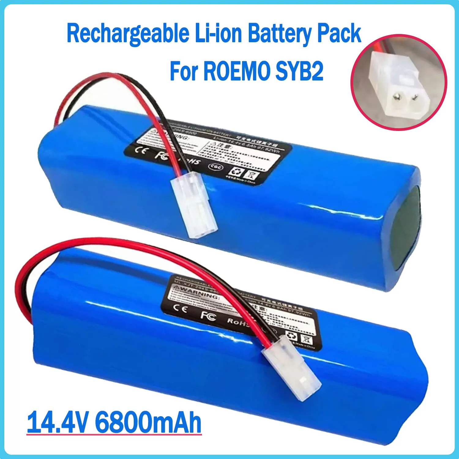 6800mAh.4s2p.14.4v. For ROEMO SYB2 Original Accessories Lithium BatteryRechargeable Battery Pack
6800mAh.4s2p.14.4v. For ROEMO SYB2 Original Accessories Lithium BatteryRechargeable Battery Pack