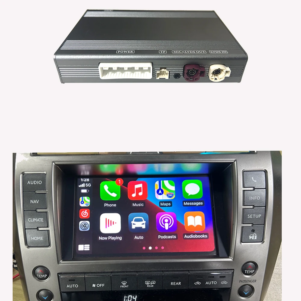 Беспроводной Apple Carplay для Lexus GX460 2015-2021 Mirror Link Radio Car Play, оригинальный экран для обновления Android Auto Interface
Беспроводной Apple Carplay для Lexus GX460 2015-2021 Mirror Link Radio Car Play, оригинальный экран для обновления Android Auto Interface