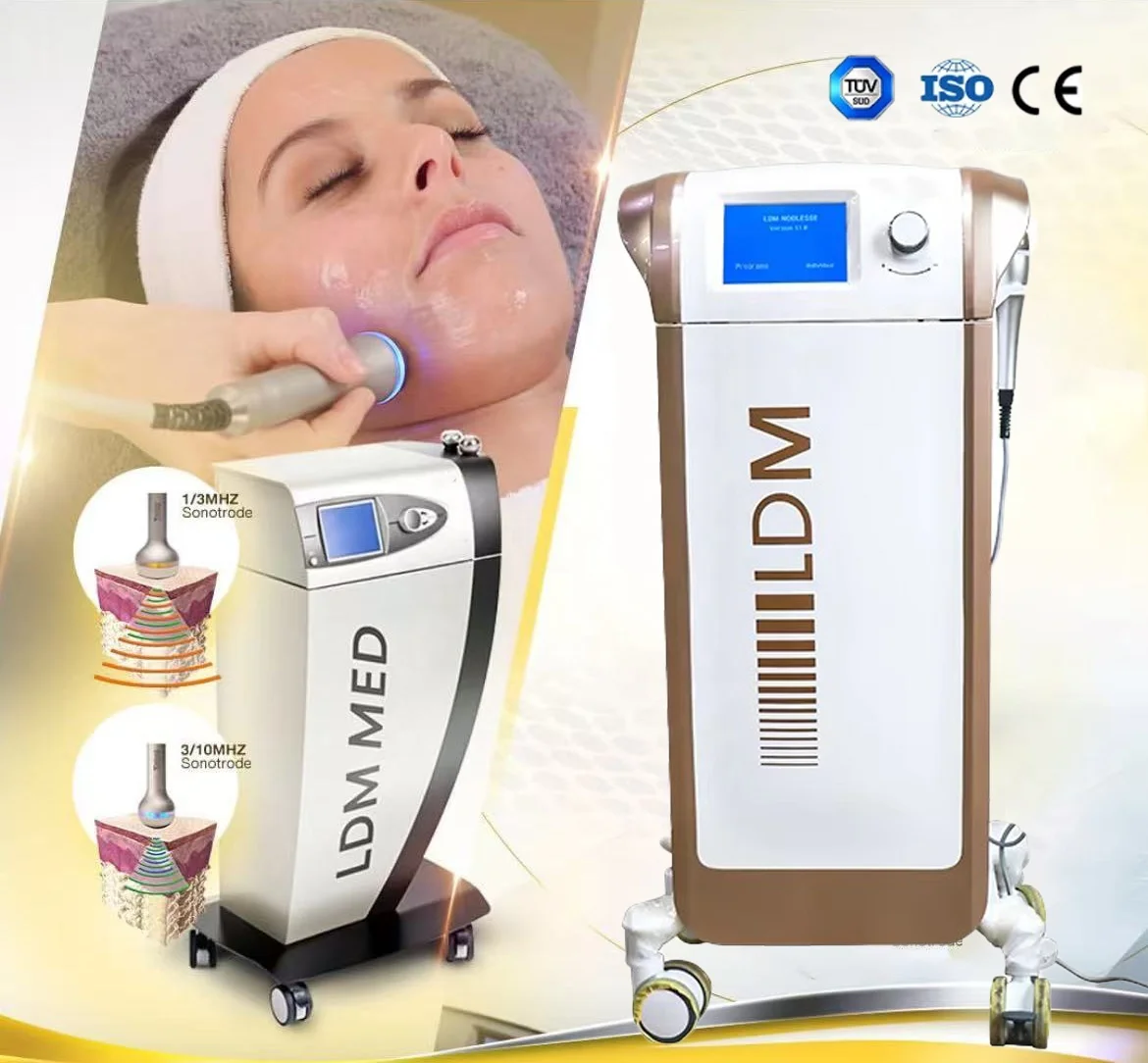 Newest Non-Invasive Painless Germany Multifunction Wrinkle Remove Skin Rejuvenation Machine LDM 10Mhz Ultrasound Beauty Machine
Newest Non-Invasive Painless Germany Multifunction Wrinkle Remove Skin Rejuvenation Machine LDM 10Mhz Ultrasound Beauty Machine