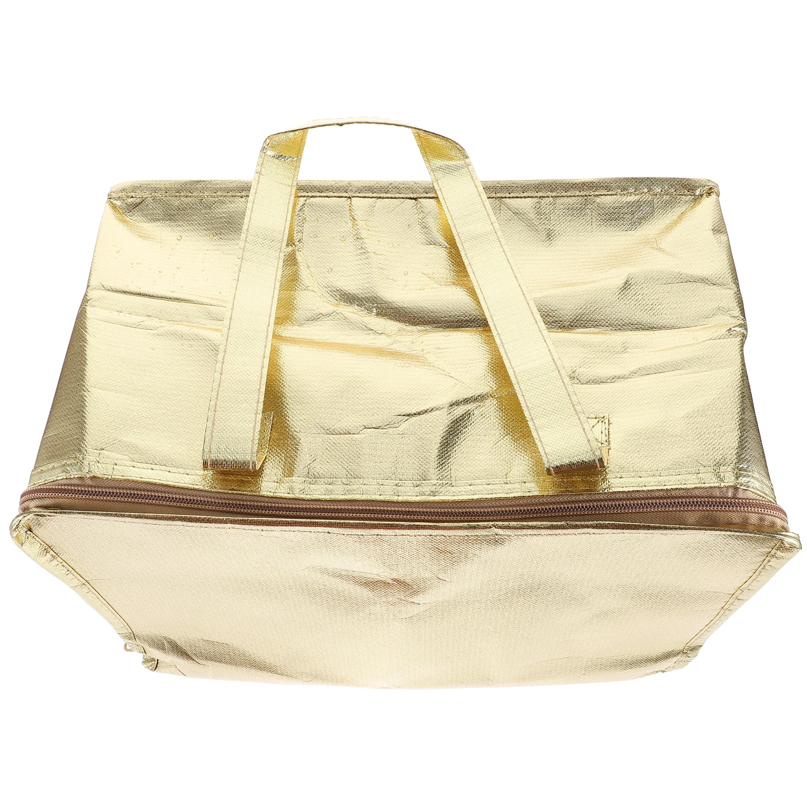 Insulated Bag Golden 4# Thermal Grocery Bags Reusable Cooler Storage Zipper for Shopping Picnics Camping Travel Pizza 
Insulated Bag Golden 4# Thermal Grocery Bags Reusable Cooler Storage Zipper for Shopping Picnics Camping Travel Pizza