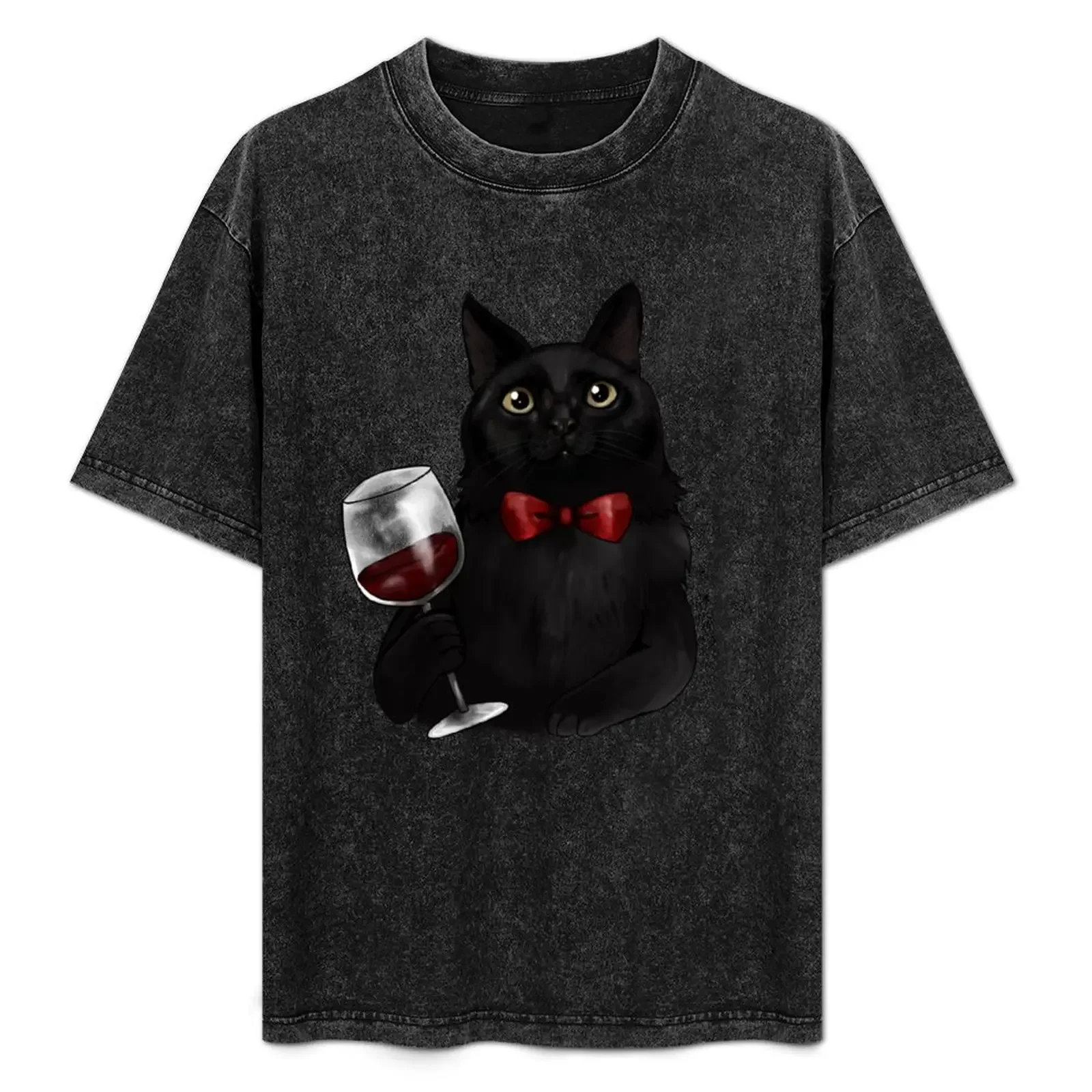 Wine Cat T-Shirt Basic Crew Neck Short Sleeve Top
Wine Cat T-Shirt Basic Crew Neck Short Sleeve Top