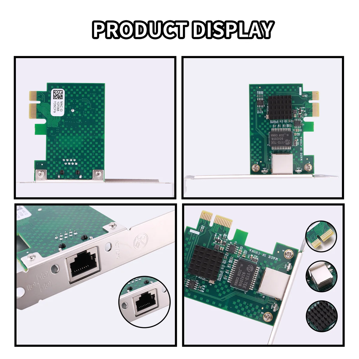 Сетевая карта MARQ I225-V, сетевая карта сервера Ethernet Pci-E Intel I225 2,5G для настольных компьютеров
Сетевая карта MARQ I225-V, сетевая карта сервера Ethernet Pci-E Intel I225 2,5G для настольных компьютеров