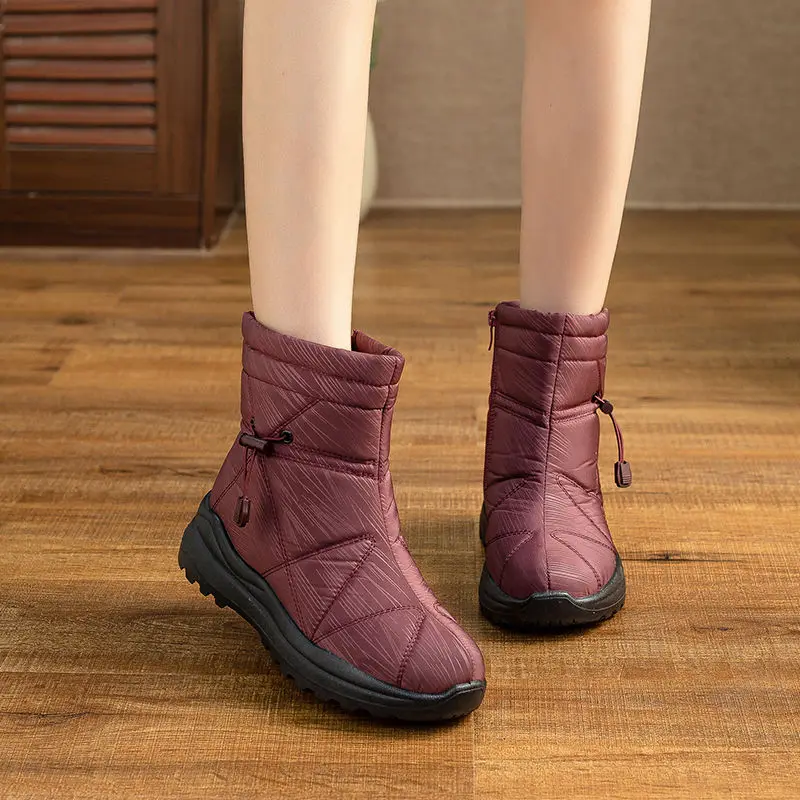 Waterproof Winter Platform Snow Boots for Women Large Size Warm Woman Shoes Trend 2025 on Promotion High Quality Padded Booties
Waterproof Winter Platform Snow Boots for Women Large Size Warm Woman Shoes Trend 2025 on Promotion High Quality Padded Booties
