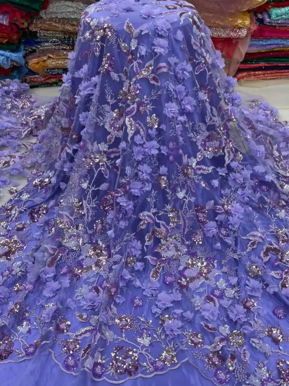 Pretty 3D Lace Design With Beads Embroidery French Tulle Net /African Lace For Weddings/ Evening Dress Party
Pretty 3D Lace Design With Beads Embroidery French Tulle Net /African Lace For Weddings/ Evening Dress Party