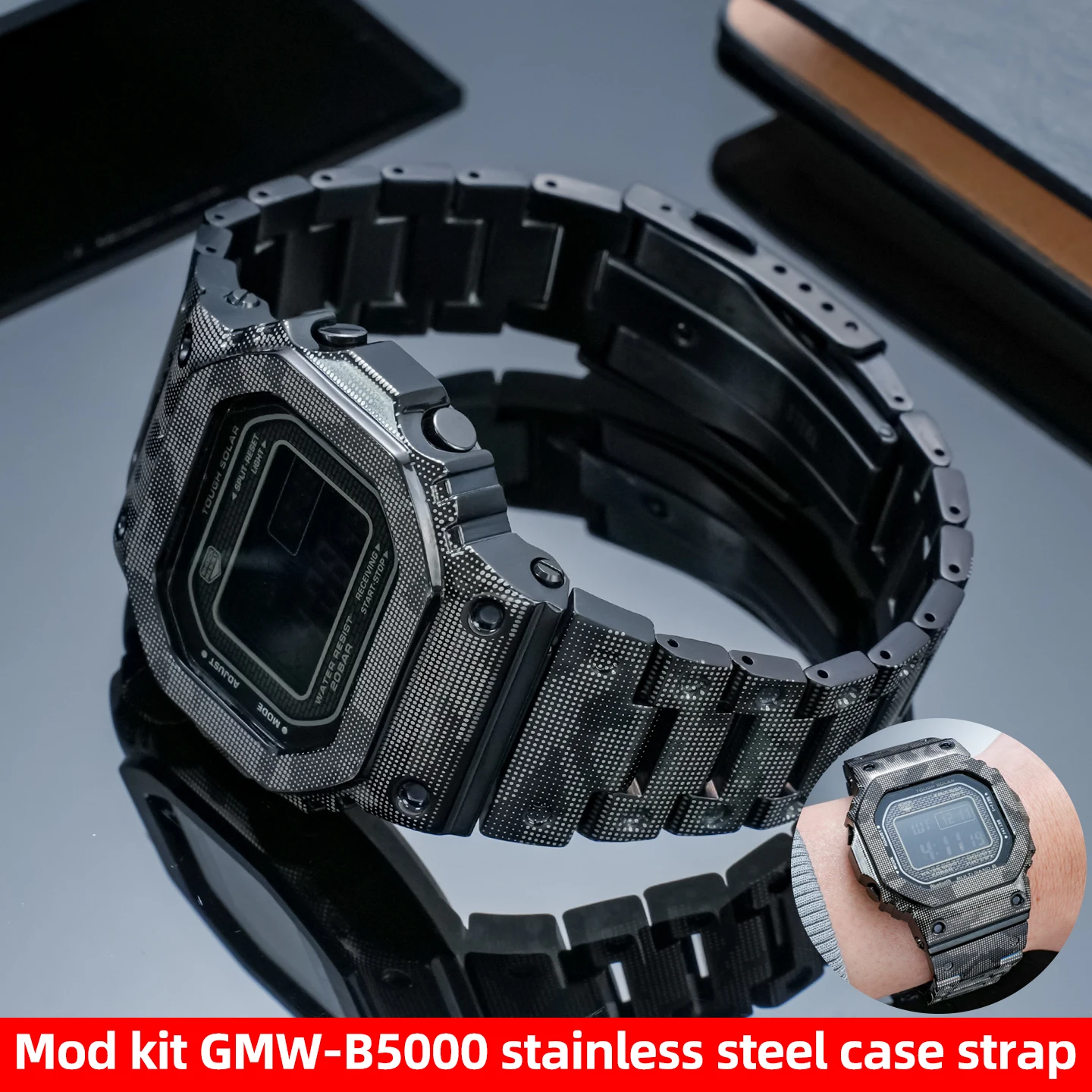 Легкий корпус и ремешок из титанового сплава B5000 для Casio GMW-B5000 GMWB5000, комплект для модификации, металлический ободок, аксессуары для ремешка часов.
Легкий корпус и ремешок из титанового сплава B5000 для Casio GMW-B5000 GMWB5000, комплект для модификации, металлический ободок, аксессуары для ремешка часов.