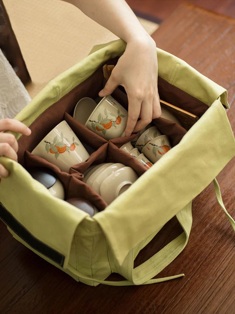 Large Capaci Portable Tea Ceremony Bag Travel Car Outdoor Handbag Inteated Cloth Tea Set Storage Bag
Large Capaci Portable Tea Ceremony Bag Travel Car Outdoor Handbag Inteated Cloth Tea Set Storage Bag