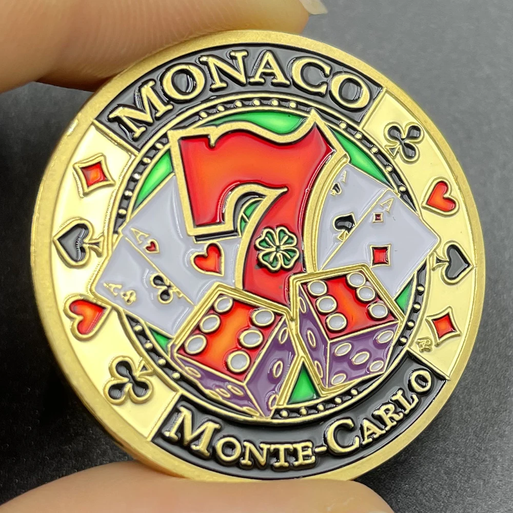 Monaco Monte-Carlo Casino Gold Coin Poker Pattern Number 7 Lukcy Medal Color Electroplating Challenge Coin In Capsule
Monaco Monte-Carlo Casino Gold Coin Poker Pattern Number 7 Lukcy Medal Color Electroplating Challenge Coin In Capsule