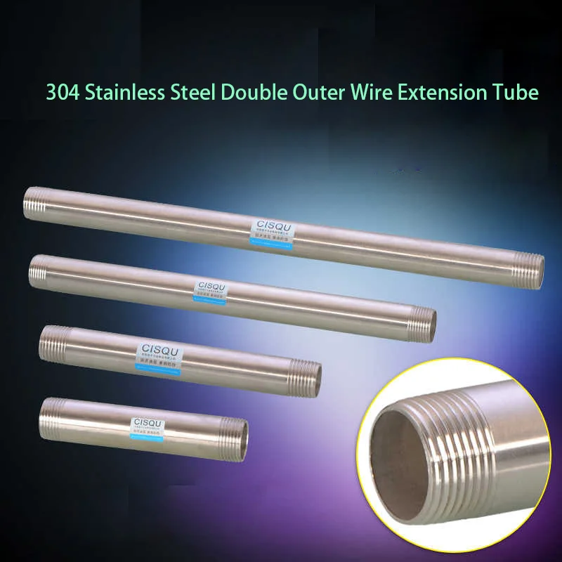 04 Stainless Steel Extension Pipe 1/2in 3/4in 1 In Lengthened Double Outer Wire Seamless Pipe Dn15 Water Pipe Fittings
04 Stainless Steel Extension Pipe 1/2in 3/4in 1 In Lengthened Double Outer Wire Seamless Pipe Dn15 Water Pipe Fittings