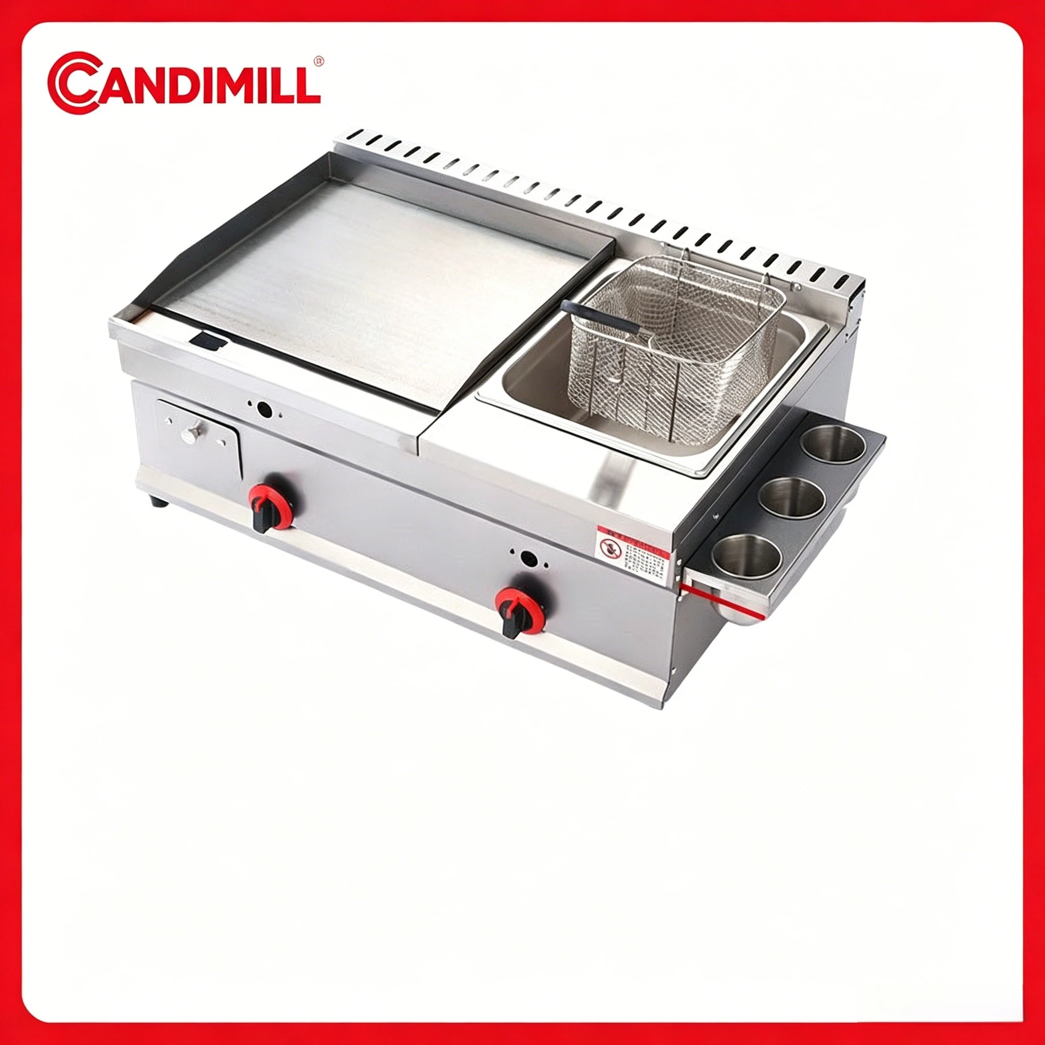 Multi-function Gas Griddle Fryer Combo Machine Stainless Steel for Street Food Squid Hand Cake Cold Noodle Oden Cooking
Multi-function Gas Griddle Fryer Combo Machine Stainless Steel for Street Food Squid Hand Cake Cold Noodle Oden Cooking
