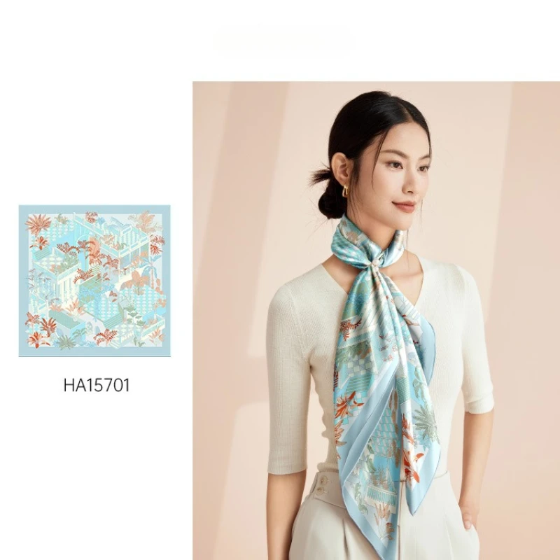 BAOSHIDI 2025 New Arrival Christmas Gift Silk Scarf 100% Mulberry Silk 110cm Silk Large Scarf In-Stock Wholesale 
BAOSHIDI 2025 New Arrival Christmas Gift Silk Scarf 100% Mulberry Silk 110cm Silk Large Scarf In-Stock Wholesale