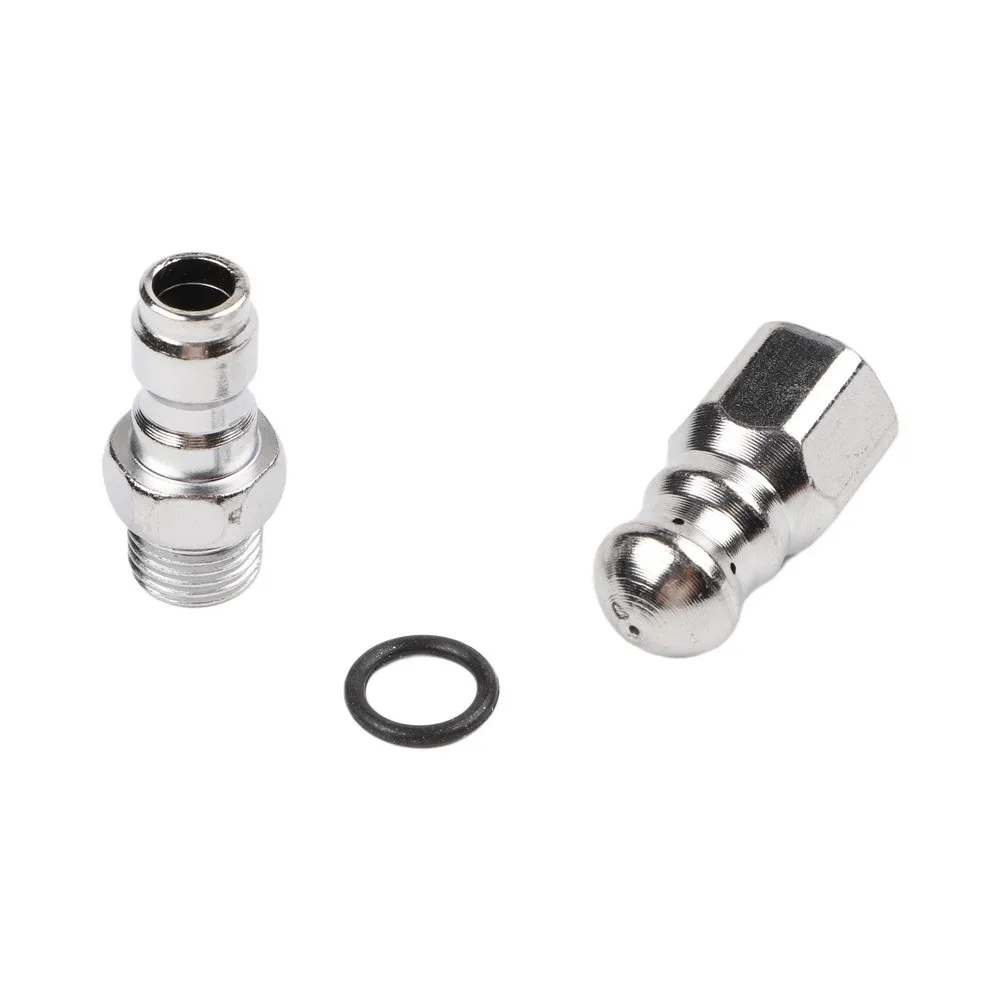Stainless Steel Drain Nozzle 1/4 Inch for Pressure Washer Sewer Unclogging Compact High Pressure Water Jet Tool
Stainless Steel Drain Nozzle 1/4 Inch for Pressure Washer Sewer Unclogging Compact High Pressure Water Jet Tool