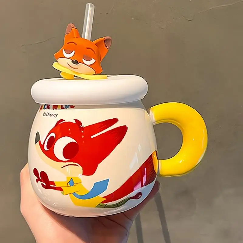 Disney Kawaii Zootopia Judith Nick Ceramic Mug with Lid Genuine Mug for Home Couples Water Cup Birthday Gift
Disney Kawaii Zootopia Judith Nick Ceramic Mug with Lid Genuine Mug for Home Couples Water Cup Birthday Gift