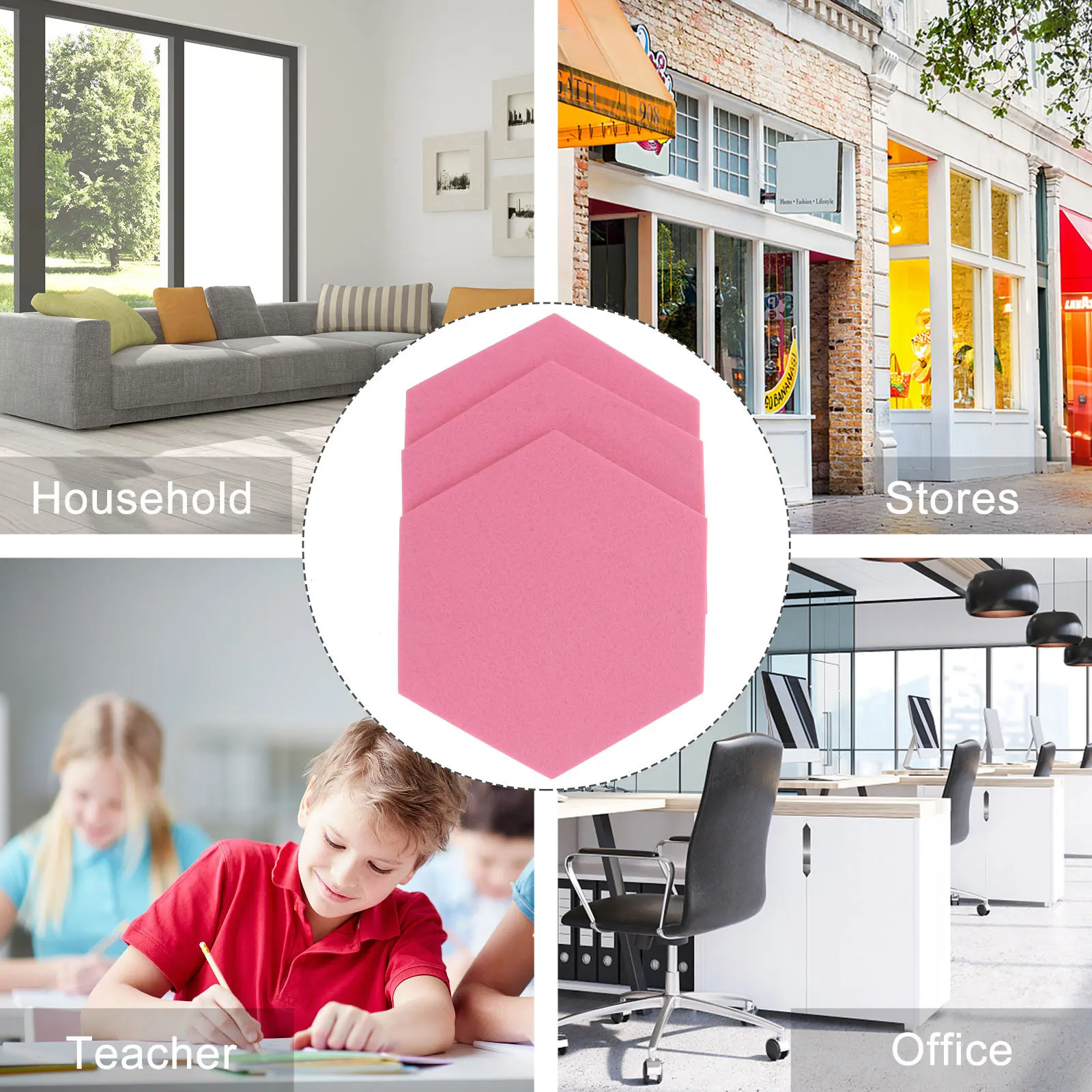 12Pcs Felt Hexagon Wall Board Soundproof Self-Adhesive Memo Bulletin Notice Pin Board Home Decor Felt Bulletin Boards
12Pcs Felt Hexagon Wall Board Soundproof Self-Adhesive Memo Bulletin Notice Pin Board Home Decor Felt Bulletin Boards