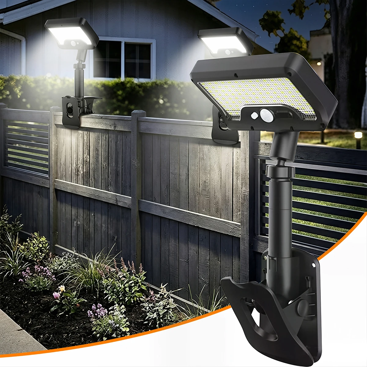 Solar Powered Lamp Dual-use Clip-on Motion Sensor Waterproof Outdoor Garden Solar Light for Villa Fence Landscape Lawn LED Light
Solar Powered Lamp Dual-use Clip-on Motion Sensor Waterproof Outdoor Garden Solar Light for Villa Fence Landscape Lawn LED Light