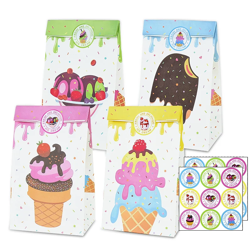 14pcs Ice Cream Gift Boxes Cookie Candy Packaging Paper Bags Happy Birthday Party Supplies Ice Cream Sticker Wedding Party Decor
14pcs Ice Cream Gift Boxes Cookie Candy Packaging Paper Bags Happy Birthday Party Supplies Ice Cream Sticker Wedding Party Decor