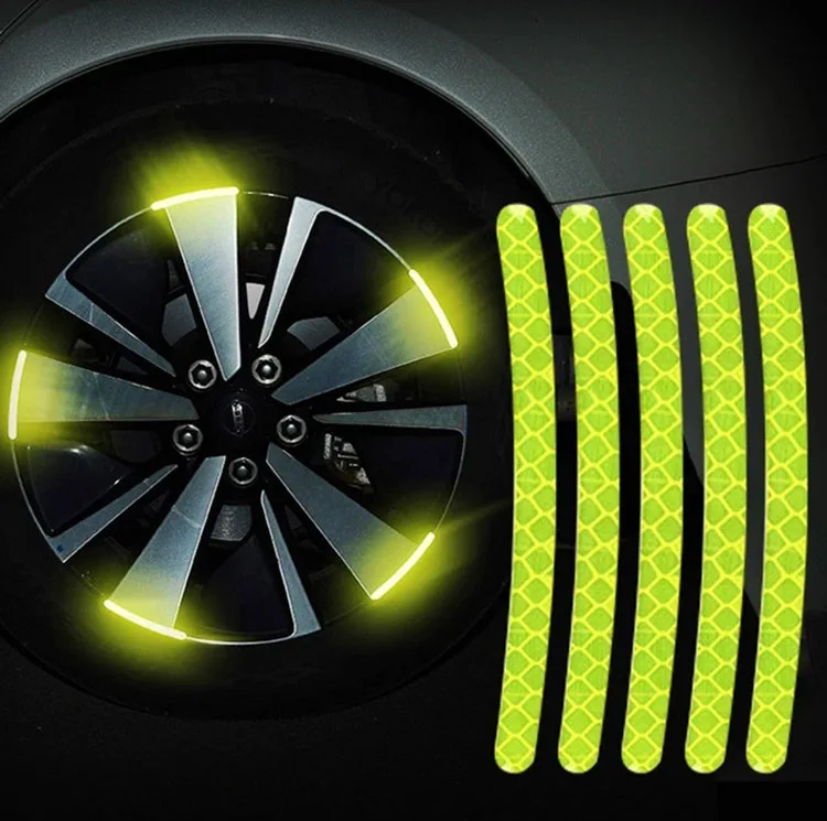 20 Pcs Car Hub Sticker High Reflective Tire Stripe Tape Sticker Car Night Driving Night Light Warning Sticker
20 Pcs Car Hub Sticker High Reflective Tire Stripe Tape Sticker Car Night Driving Night Light Warning Sticker