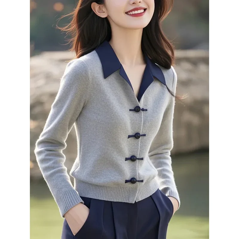 Women Clothing Chic Button Knitted Cardigan Spring Slim Fashion Casual Sweaters Solid Commute Comfortable tops
Women Clothing Chic Button Knitted Cardigan Spring Slim Fashion Casual Sweaters Solid Commute Comfortable tops