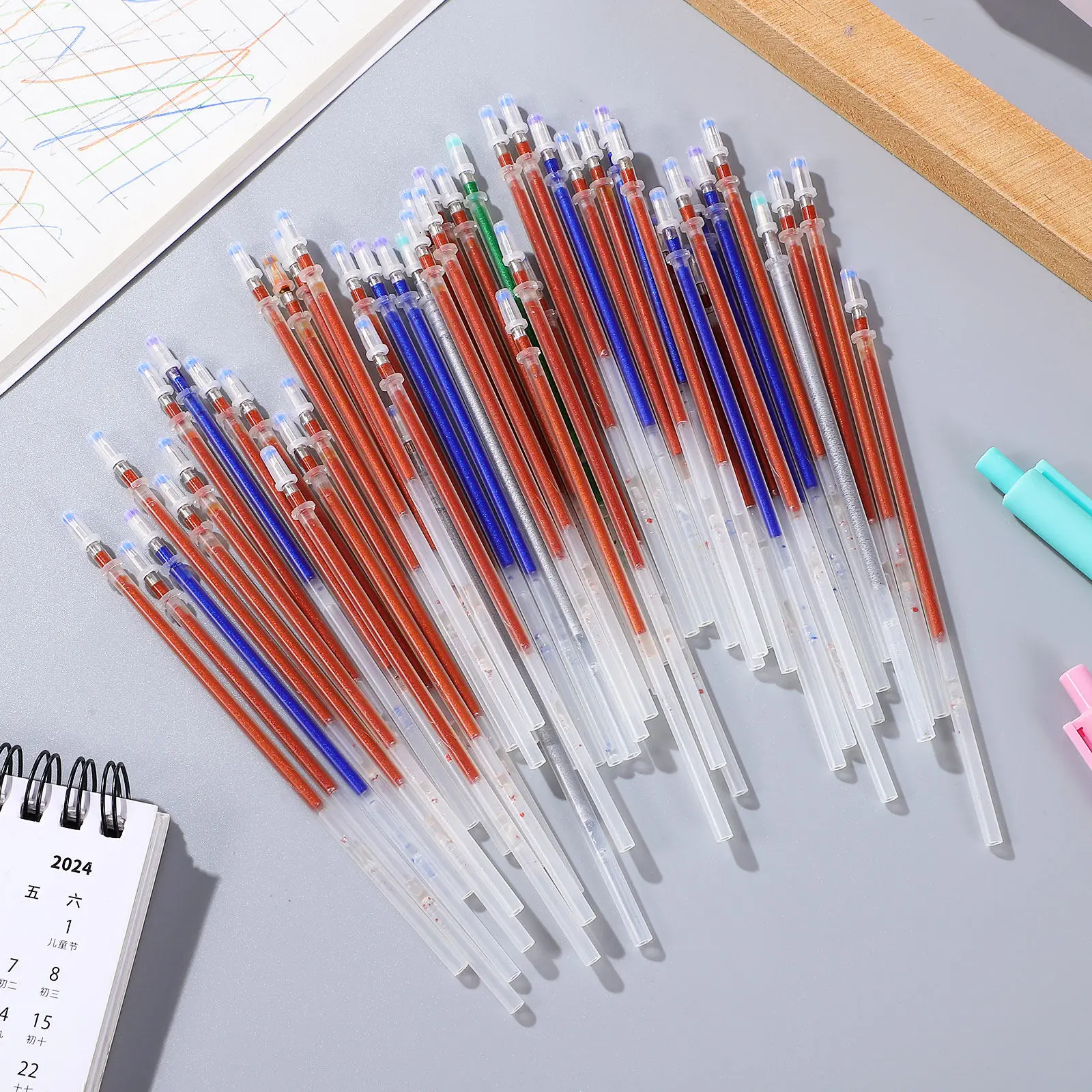 50 шт. гелевых ручек с блестками, цветные, для плавного письма, с высококачественными чернилами, для школы и офиса, портативные, простые, креативные канцелярские принадлежности
50 шт. гелевых ручек с блестками, цветные, для плавного письма, с высококачественными чернилами, для школы и офиса, портативные, простые, креативные канцелярские принадлежности